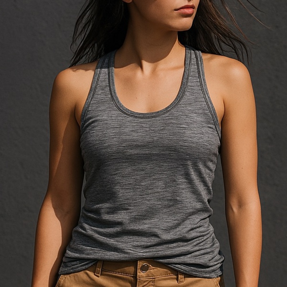 Old Navy Active Gray Racerback Tank Top Size Medium